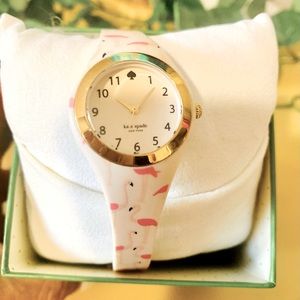 Kate Spade pink flamingo watch